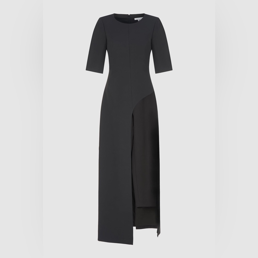 Davina Walk Thru Jumpsuit Elegant Black Pantsuit Romper - Picture 3 of 10